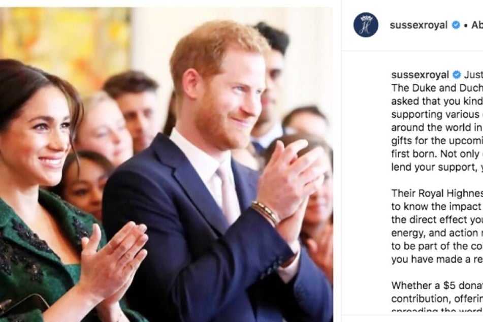 Mit diesem Post setzten Meghan und Harry gleich mal einen neuen Trend: Baby Sussex!