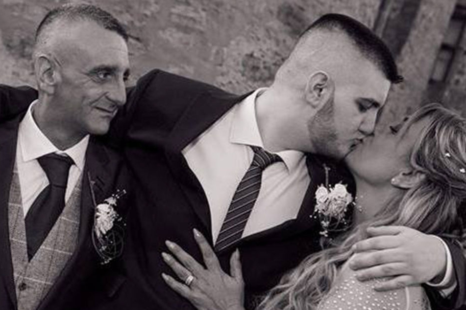 Jo und Jason bei ihrer Hochzeit.