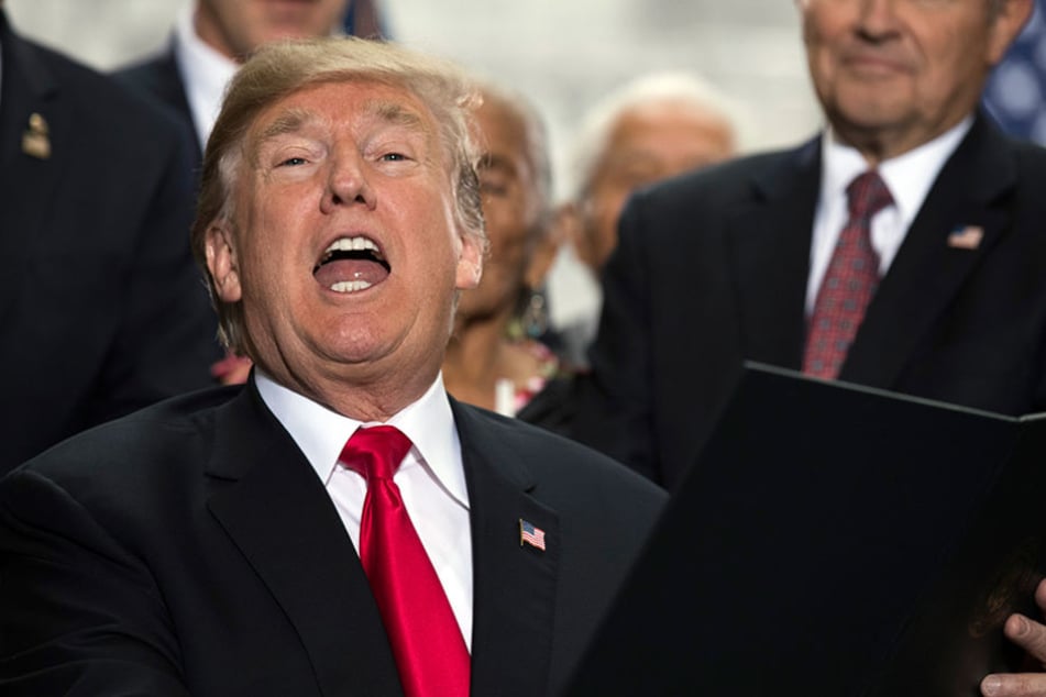 US-Präsident Donald Trump in Salt Lake City, Utah, USA, vor der Unterzeichnung eines Erlasses.
