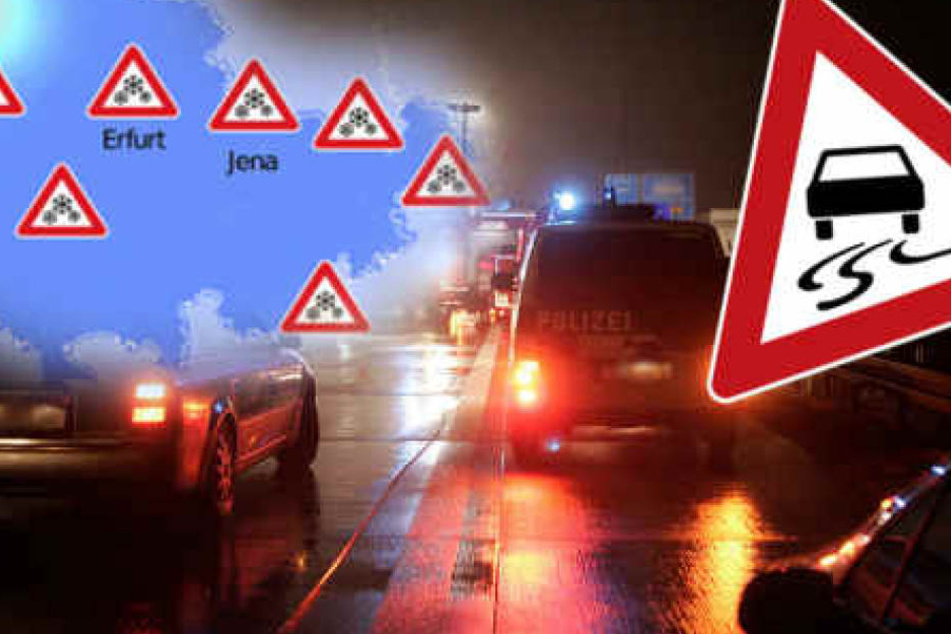 Glatteiswarnungen für ganz Thüringen spricht der Wetterdienst für die kommenden Nächte aus.