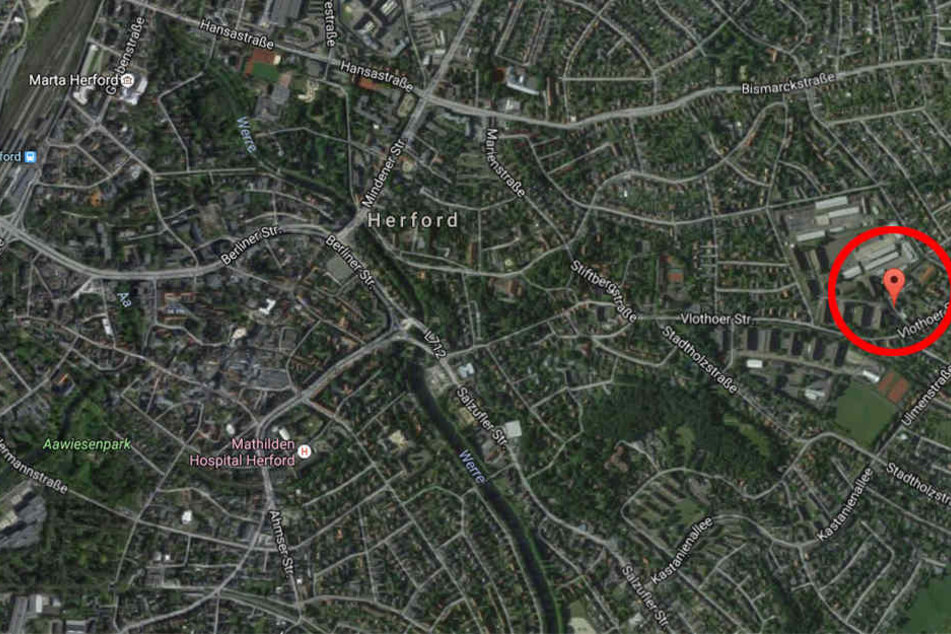 Im markierten Bereich hat es in der Nacht zu Freitag eine schwere Messerstecherei gegeben.