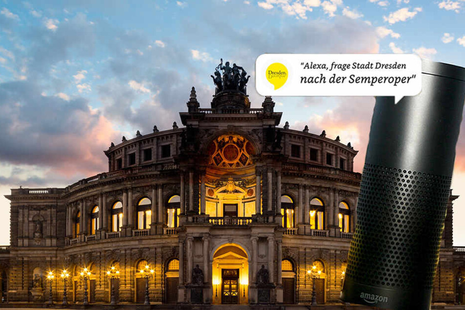 Touristen in Dresden können ab sofort den Amazon-Sprachdienst Alexa befragen.