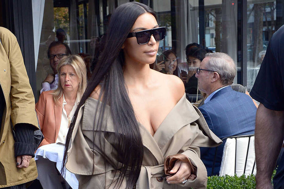 Kim Kardashian am Sonntag in Paris.