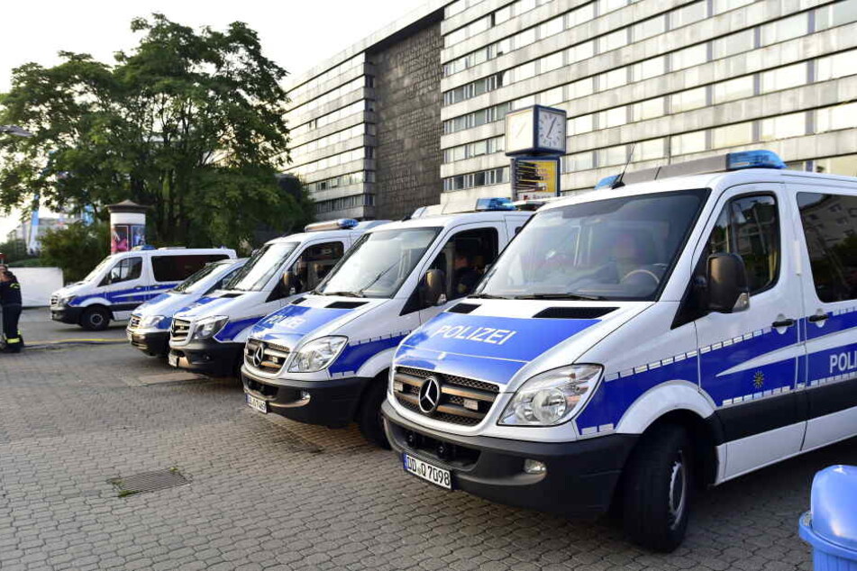 Vor allem rund um das Marx-Monument war die Polizei verstärkt im Einsatz.
