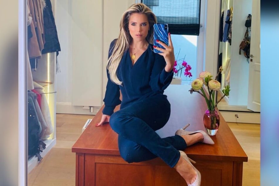 Sylvie Meis in ihrem begehbaren Kleiderschrank: Einer 155-Quadratmeter Wohnung.