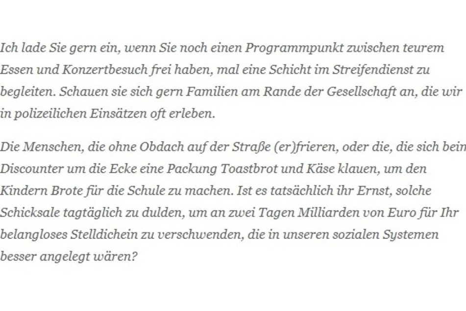 Das Geld ist an anderer Stelle dringend nötig.