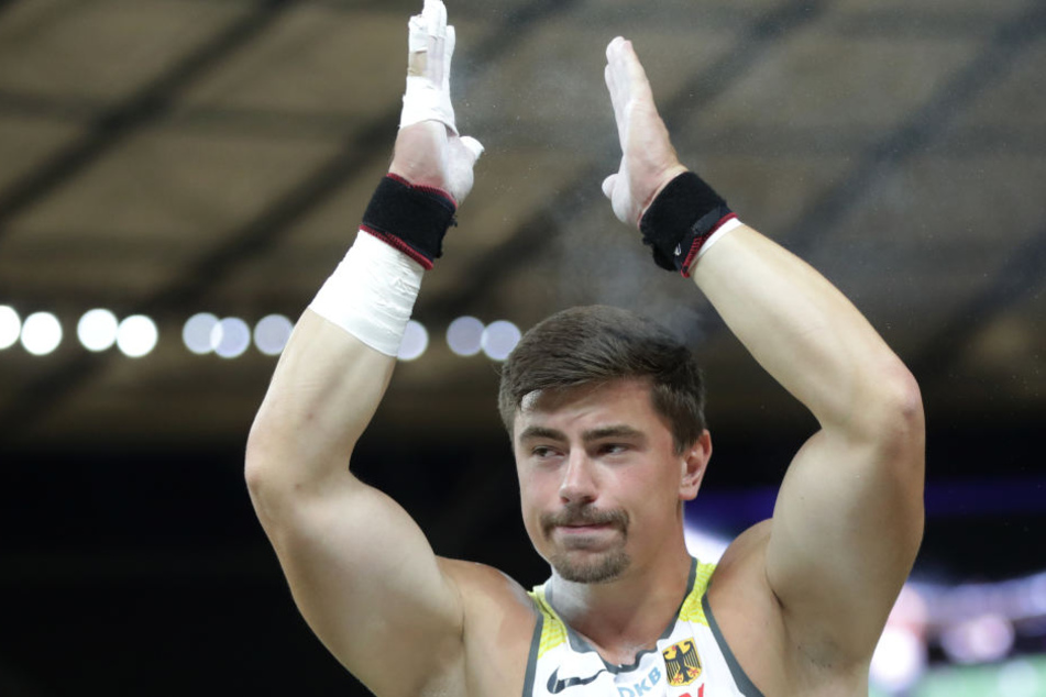Europameisterschaft im Olympiastadion - Bronzemedaillengewinner David Storl.