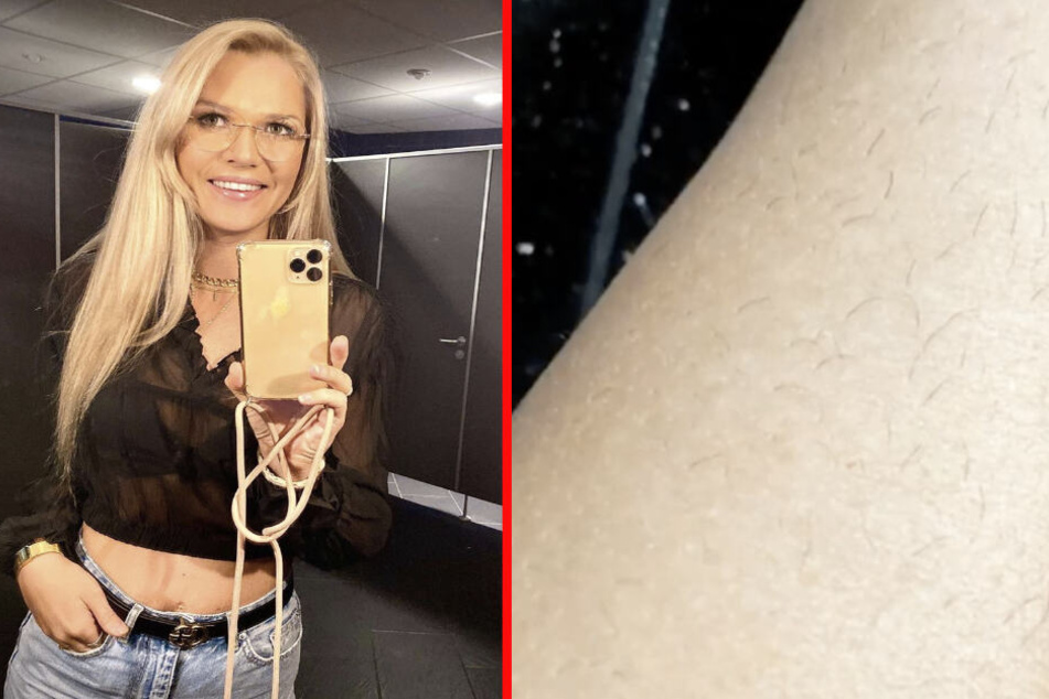Party- vs. Couchmodus: Sara Kulka kann beides und trägt auch die Haarstoppeln am Bein mit Fassung.