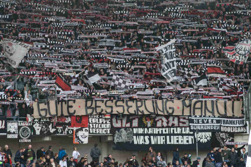 Vor der Europa League-Partie sollen Eintracht-Fans zwei Mailänder Anhängern ins Gesicht geschlagen haben (Symbolbild).