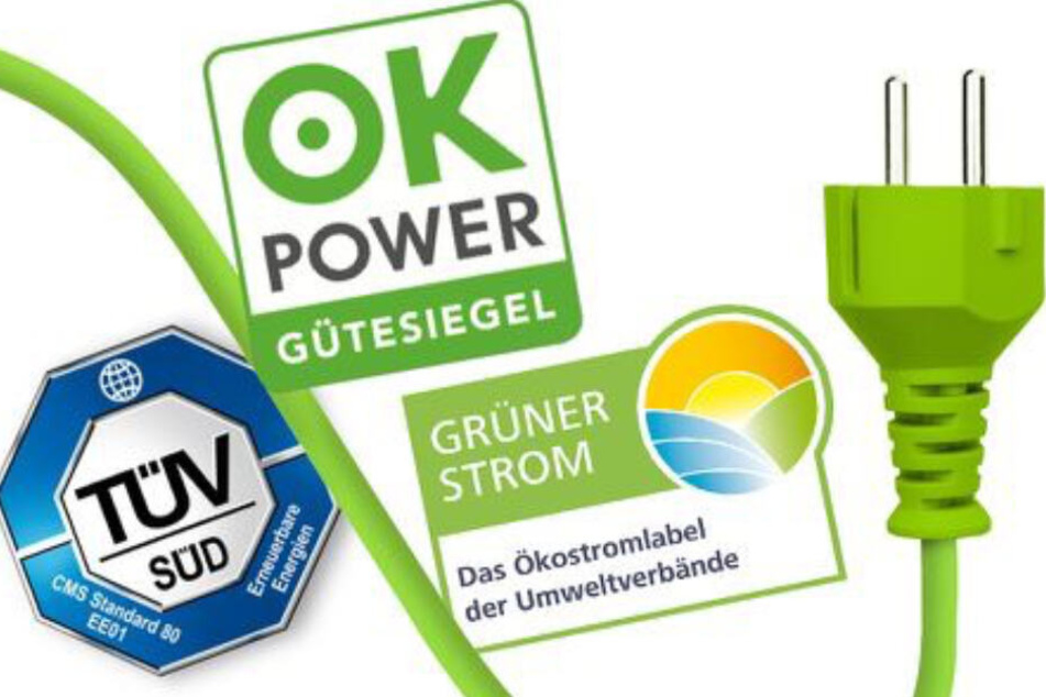 Diese Siegel garantieren 100 Prozent echten Ökostrom aus erneuerbaren Energien.