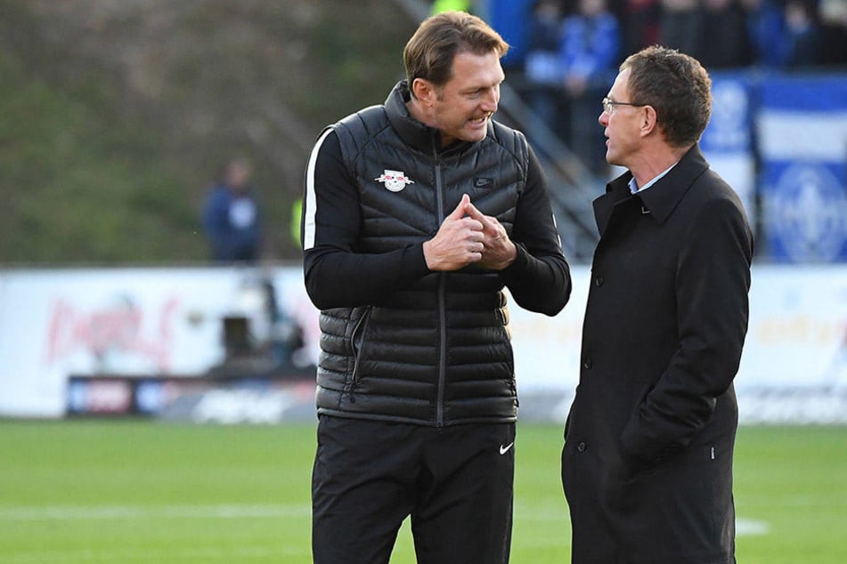 Trainer Ralph Hasenhüttl (49) und Sportdirektor Ralf Rangnick (58) planen vorerst ohne Neuzugänge.