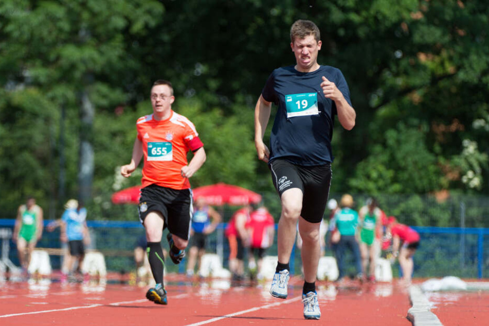 Bei den Special Olympics treten Menschen mit geistiger Behinderung an.