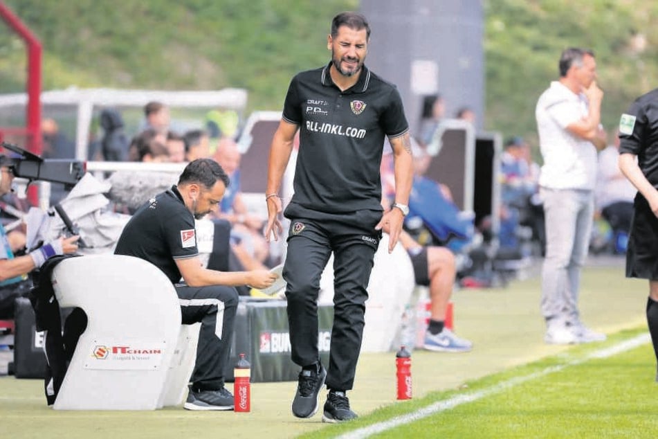 Cristian Fiel verzweifelte teilweise an der Seitenlinie.