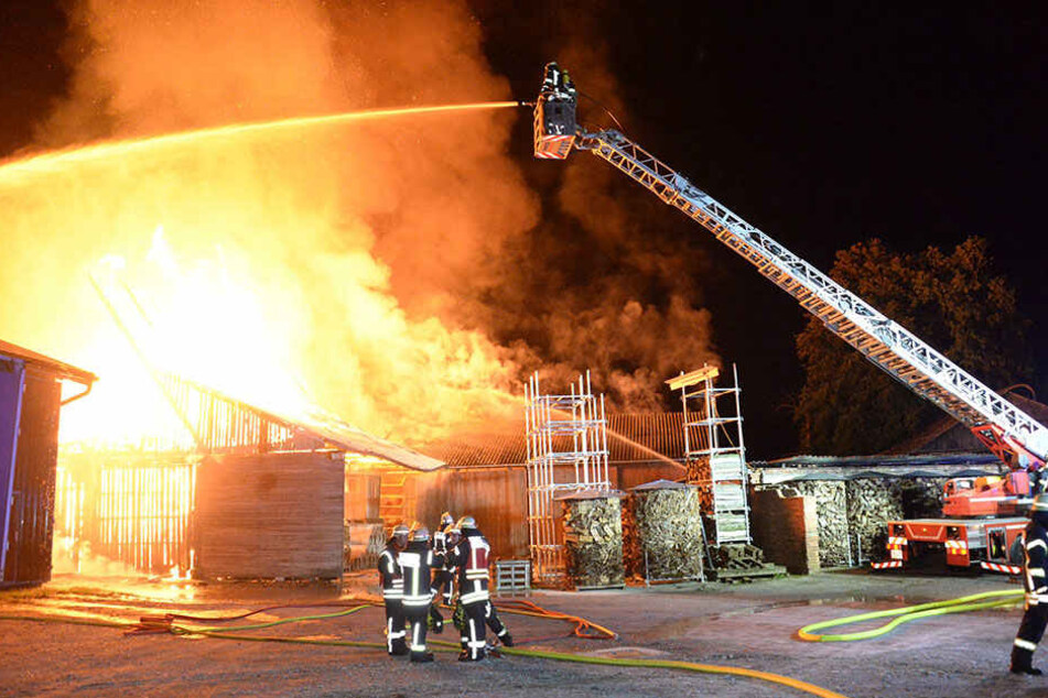 Das Feuer brach am Freitagabend aus.