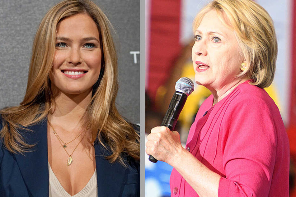 Topmodel Bar Refaeli (31) und Präsidentschaftskandidatin Hillary Clinton (68) ließen sich schon von Marcel Hampel (41) schminken.