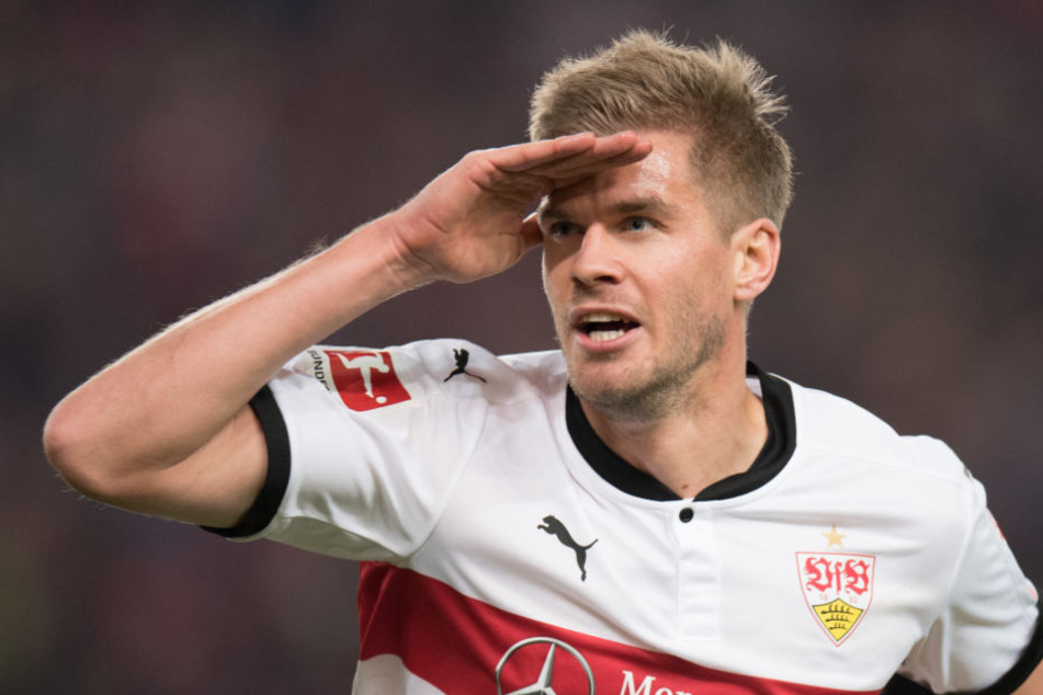 Abschiedsgruß zum VfB: Simon Terodde wechselt nach Köln.