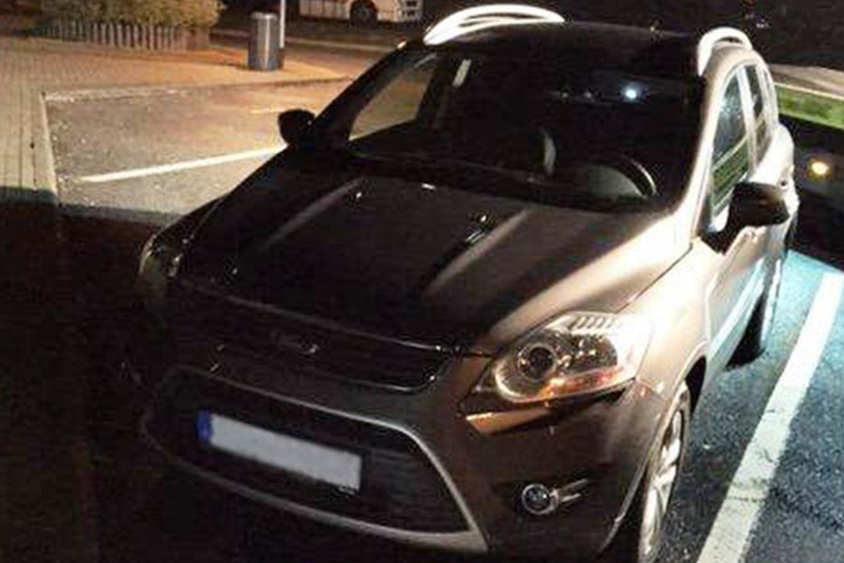 Dieser Ford Kuga wurde einem Erfurter gestohlen. Auf einem Parkplatz der A4 wurde das Auto sichergestellt