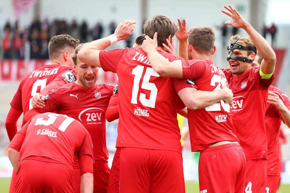 Die Spieler haben allen Grund zum Jubeln: Die Rückrunde läuft überragend.