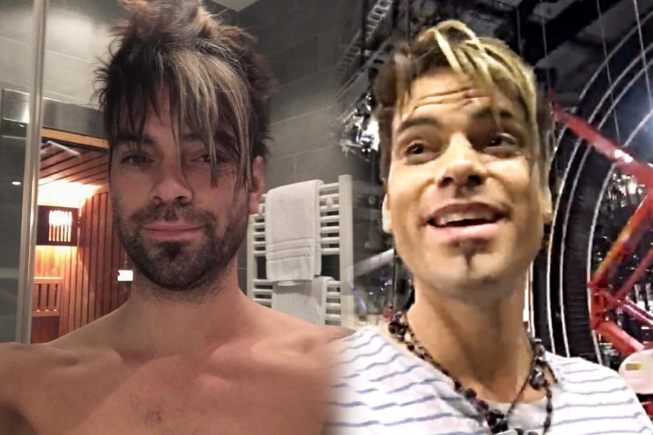 Vorher, nachher: Chris trägt wieder seinen gewohnten Look.