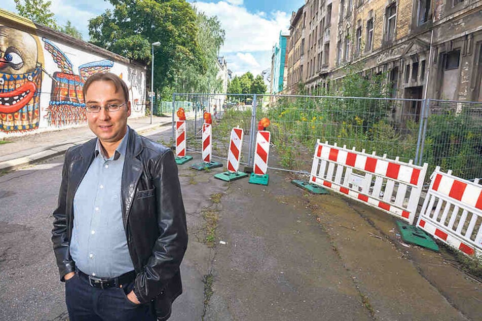 Die Sebastian-Bach-Straße ist ein positives Beispiel:„Hier soll’s 2017 mit den Sanierungsarbeiten losgehen.“
