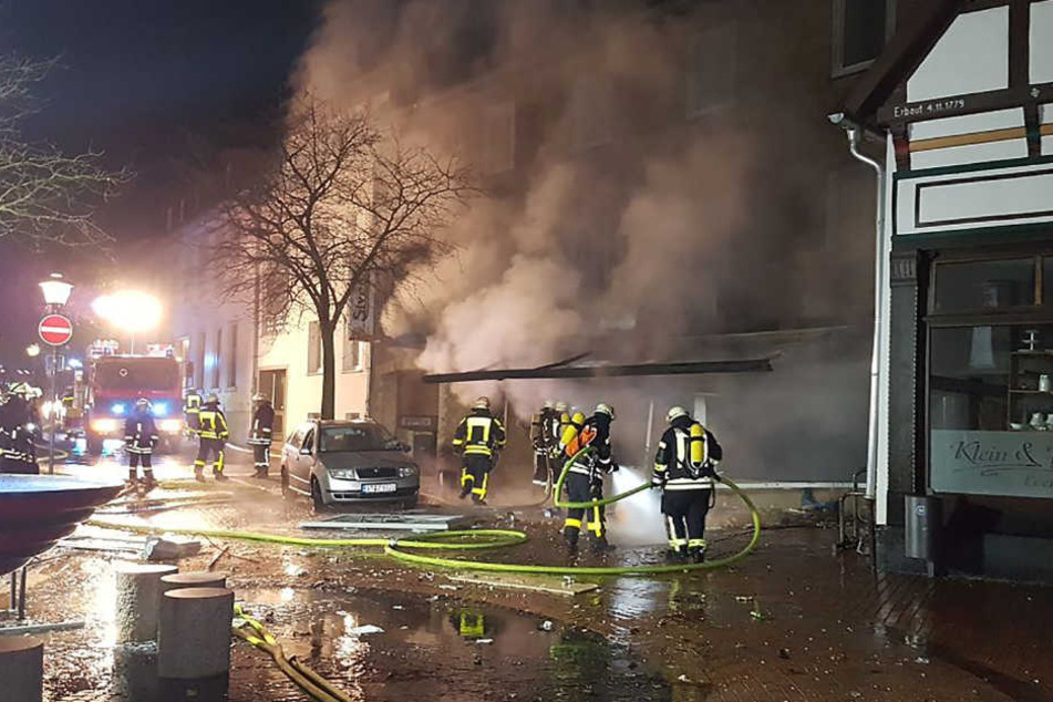 Das Feuer in dem Geschäft hinterließ einen erheblichen Schaden.