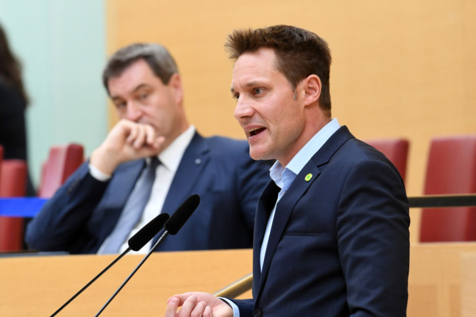 Ludwig Hartmann (r) gab Markus Söder die Schuld an dem bedenklichen Trend.