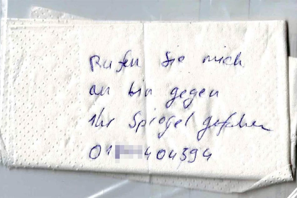 Diese Notiz hinterließ der Unfall-Verursacher und machte sich anschließend aus dem Staub.