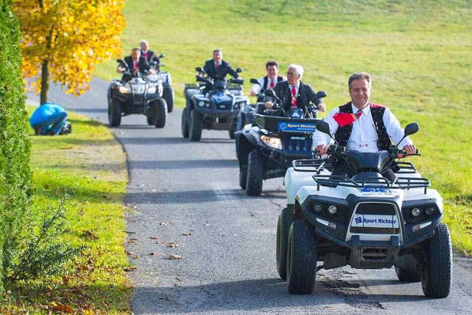Mit dem Quad ging es querfeldein. Zu sehen ist alles am 4. November im MDR.