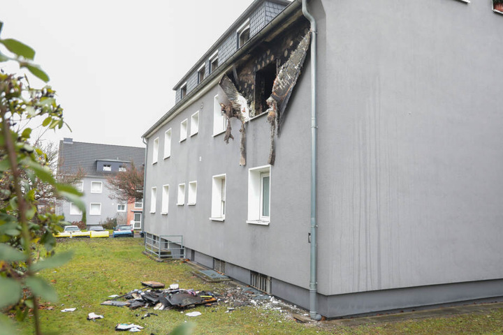 Die Wohnung ist komplett ausgebrannt.