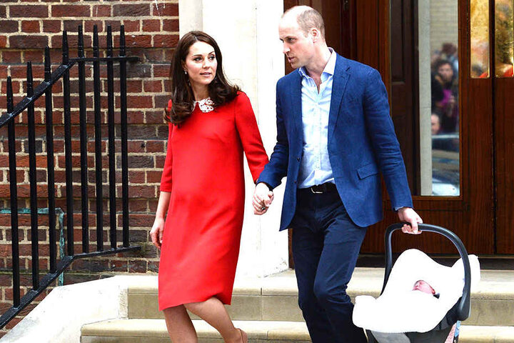 Herzogin Kate und William kurz nach der Geburt ihres Sohnes.