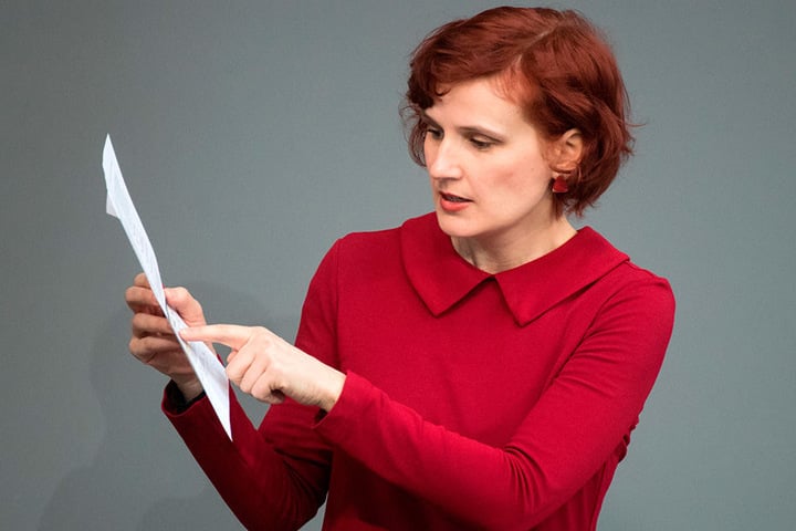 Top bei der Beantwortung: Katja Kipping (40, Linke).