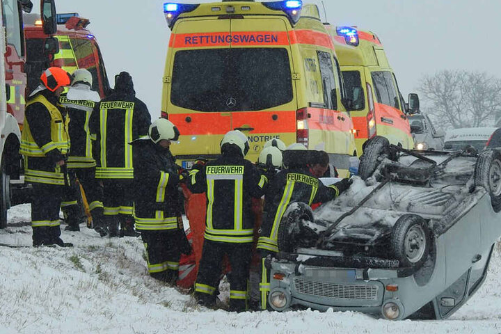 Für die Insassin des Unfallwagens kam jede Hilfe zu spät.