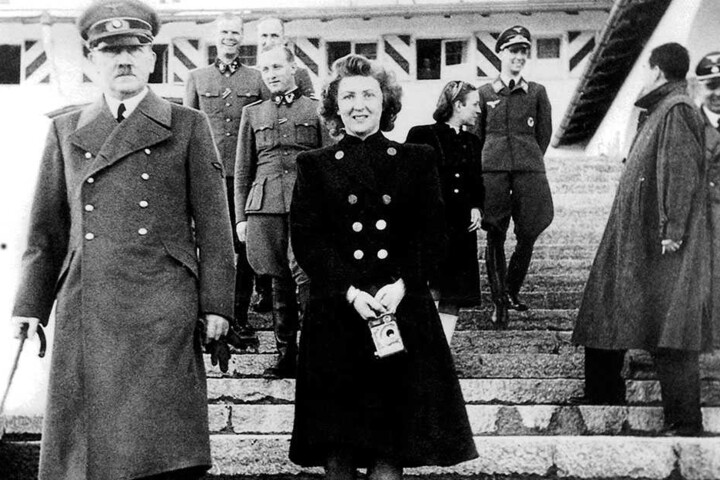 Adolf Hitler und seine Frau Eva Braun.