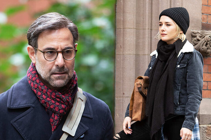 Professor Ted Swenson (l., Stanley Tucci) ahnt nicht, was Angela Argo (Addison Timlin) im Schilde führt.
