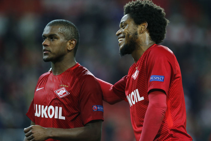 Aktuell ist Luiz Adriano (Re.) beim russischen Klub Spartak Moskau unter Vertrag.