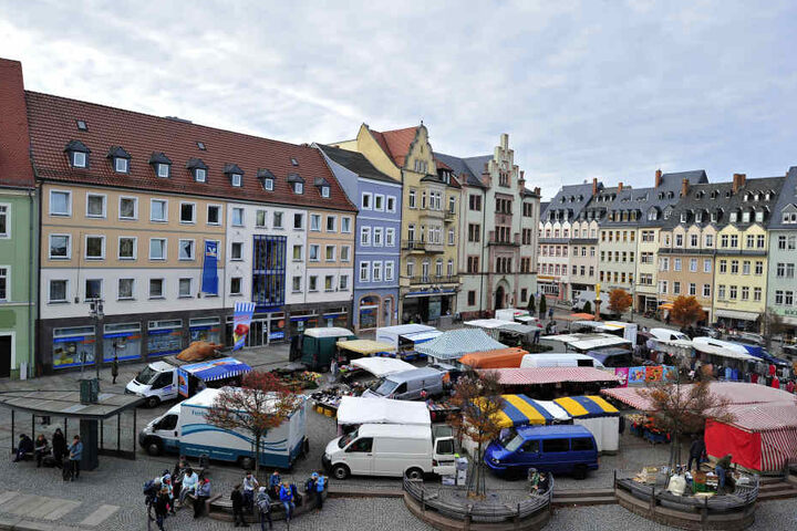 Mit den Fördermitteln in Höhe von 3,2 Millionen Euro soll unter anderem das Rathaus am Mittweidaer Markt saniert werden.