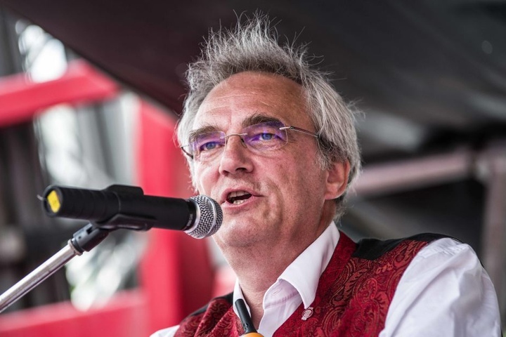 Florian Ritter spricht sich lautstark gegen das neue PAG aus.