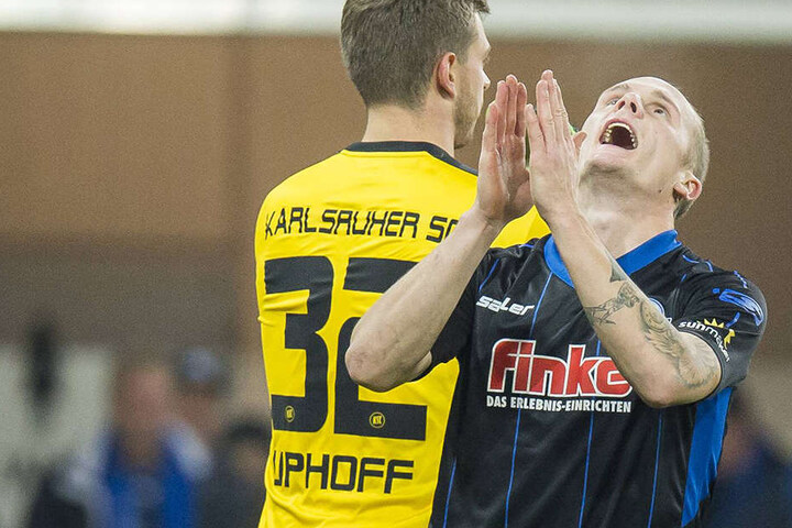Ebenso hat der SCP-Goalgetter Sven Michel (re.) keine Gefahr ausstrahlen können.