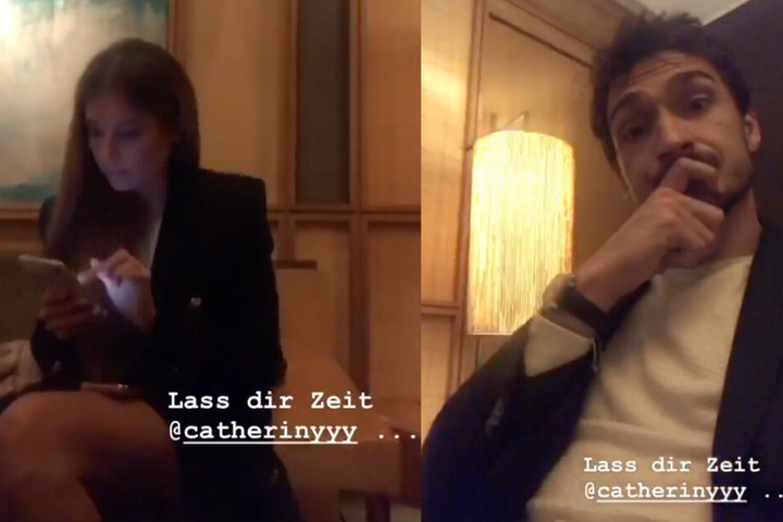 Mats Hummels gab in seiner Instagram-Story Einblicke in den Verlauf des Abends. (Bildmontage)