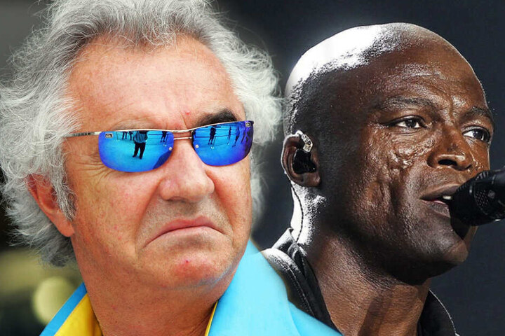 Heidis Klums Ex-Männer und Väter ihrer Kinder: links: Flavio Briatore (Ex-Freund), rechts: Seal (Ex-Ehemann).