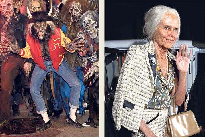 Heidi Klum (45) lässt sich jedes Jahr zu ihrer Halloween-Party ein ungewöhnliches und spektakuläres Outfit einfallen. 2013 überraschte sie als alte Dame. Im vergangenen Jahr begeisterte das Model als Werwolf im Stil von Michael Jacksons (†50) "Thriller".