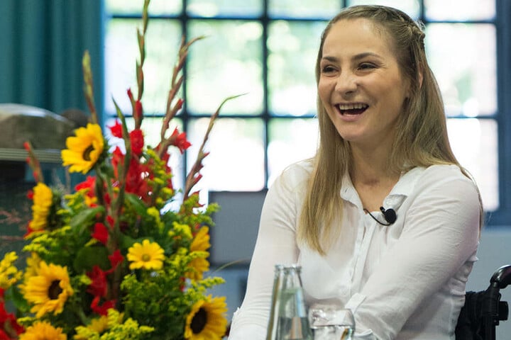 Bewundernswert, wie Kristina Vogel mit ihrem schweren Schicksalsschlag umgeht.