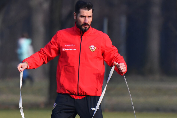 Weiße Bänder werden öfter im Training eingesetzt, sie markieren Begrenzungen.