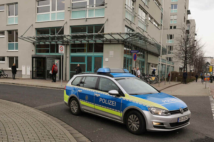 Im Januar 2018 musste die Polizei zur Arbeitsagentur an der Henriette-Heber-Straße ausrücken.