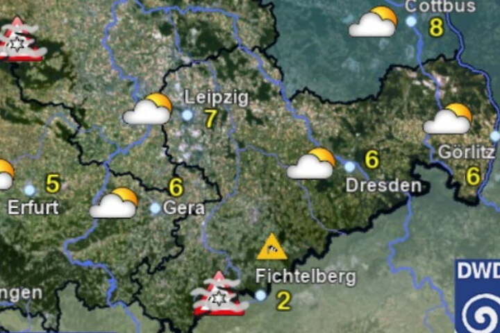 An Silvester wird es viele Wolken in Sachsen geben.