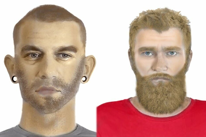 Mit diesen Bildern sucht die Polizei nach den beiden Tatverdächtigen.