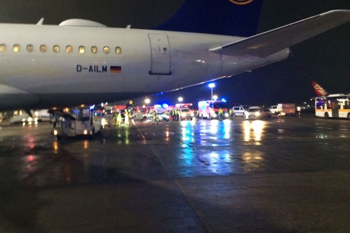 Betreiber Fraport erklärte, betroffen sei eine Lufthansa-Maschine mit Ziel Dresden.