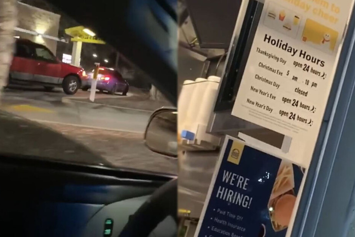 Der erste Fahrer fuhr einfach nicht weg, deswegen dachten wohl alle, er würde ganz normal warten...