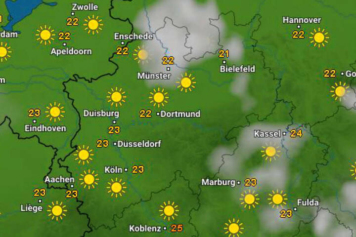 Bis auf ein paar Wolken ist der Himmel am Wochenende frei.