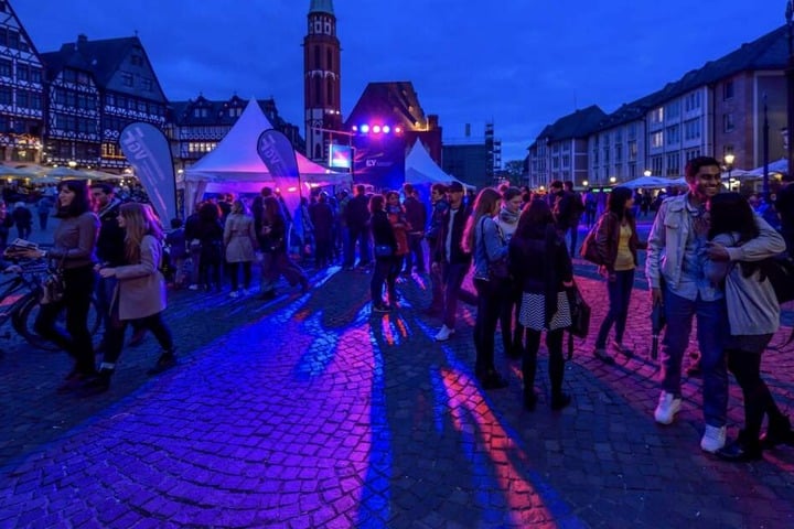 Auch außerhalb der Museen wurde gefeiert.